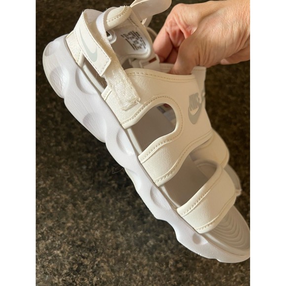 Nike Owaysis White Pure Platinum Women's 9 Sandal Shoes Sporty Streetwear - Picture 4 of 9